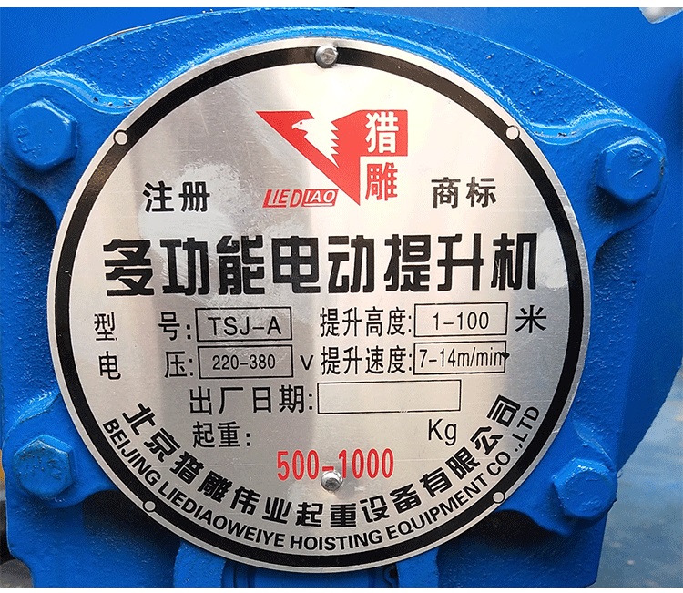 獵雕電動提升機(jī)