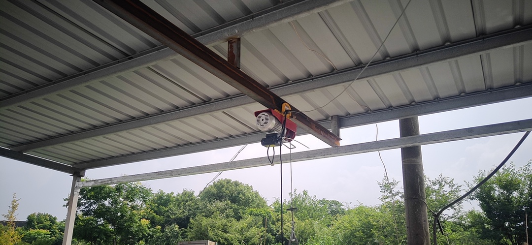 家用微型電動(dòng)葫蘆可以安裝在工字鋼使用